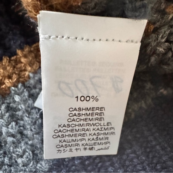 Brunello Cucinelli Striped Gray and Brown Cashmere Sweater size M - Picture 7 of 11